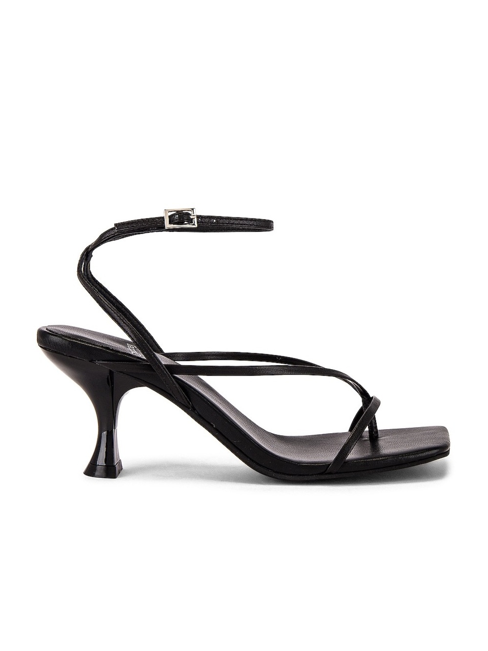 Jeffrey Campbell Fluxx Sandal in Black Leather | VERY SLIGHTLY USED